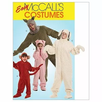 £9.82 • Buy McCalls Sewing Patterns 5956 Mens Misses Animals Costumes Size S-XL