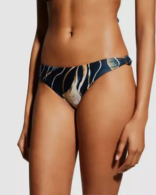 $99 Lenny Niemeyer Women's Blue Printed Low-Rise Bikini Bottom Swimwear Size S • $31.98