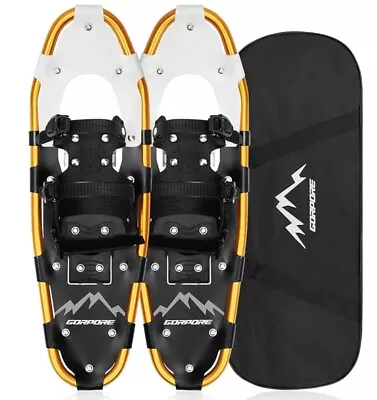 Gorpore Aluminum Snowshoes For Women Men Youth Gold 21  / 150 Lb W/ Carry Case • $28