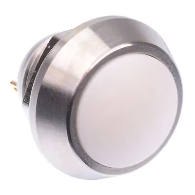 White Momentary Vandal Resistant Push Button Switch 2A SPST • £4.95