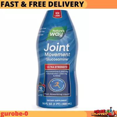 Nature's Way Joint Movement Glucosamine Extra Strength Berry Flavor 16 Fl Oz-Au • $49.99