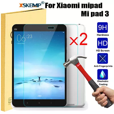 2Pcs Xiaomi Mi Pad 4 8.0 Mi Pad 3 Tempered Glass Screen Protector Premium Shield • $17.58