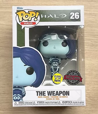 Funko Pop Games Halo The Weapon GITD #26 + Free Protector • £19.99