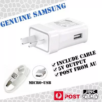 Original Genuine Samsung Galaxy S II III S2 S3 A3 A5 A7 A8 Duos AC WALL CHARGER • $29.95