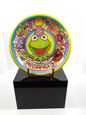 NOS Vintage Kermit Frog 8 B-Day Party Plates 7  CA Reed The Muppets Henson 1989 • $9.99