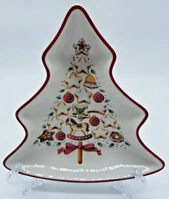 VILLEROY & BOCH Winter Bakery Delight Tree Shape Christmas Plate Tableware • $36