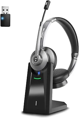 £22.95 • Buy Bluetooth Headset With Microphone Noise Canceling & Mute, Wireless Headset With