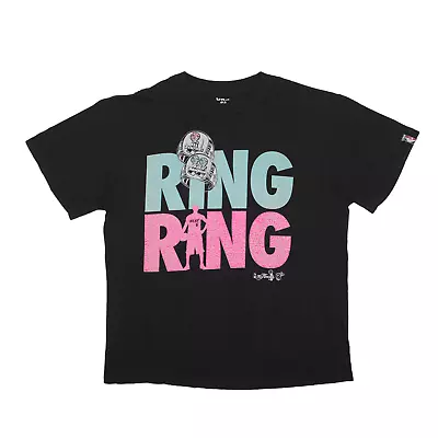 NBA Miami Heat Ring Ring T-Shirt Black Short Sleeve Mens 2XL • £22.99