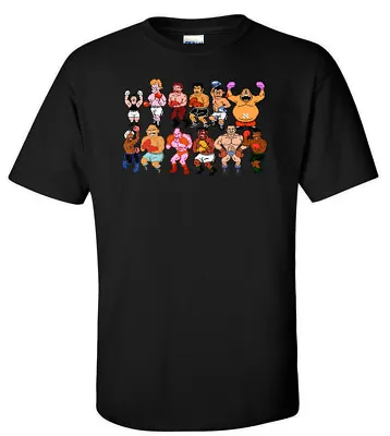 BLACK Classic Nes Nintendo 8-Bit Mike Tyson  Punchout Characters  T-shirt • $17.99