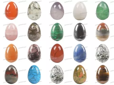 30mm Gemstone Crystal Egg Sphere Sculpture Healing Figurine*Two Choices* • $4.20