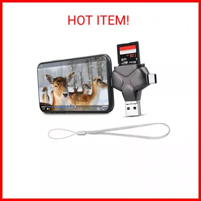 Ceoighe Trail Camera Viewer Memory Card Reader Compatible With IPhone/Android/Ty • $17.87