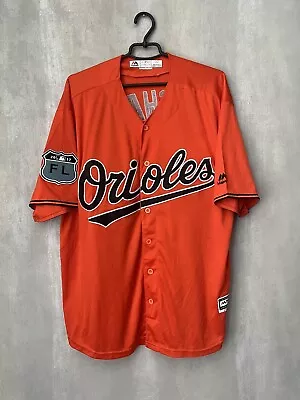 Baltimore Orioles Machado #13 Majestic Baseball Jersey Shirt Size XL Mens Orange • $47.99