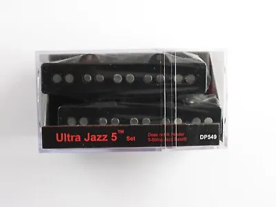 DiMarzio Ultra Jazz 5 String Bass Set Black DP 549 • $179