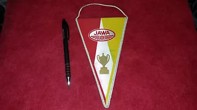 Vintage Jawa Motorcycle Czechoslovakia Pennant Flag • $19.99