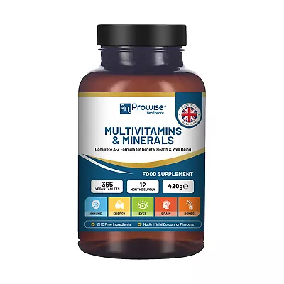 A-Z Multivitamins & Minerals - 365 Vegan Multivitamin Tablets • £17.97