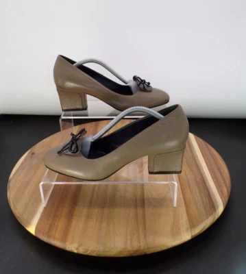 £39.99 • Buy Armani Collezioni Beige Court Heel Leather Women UK Size 6.5 EU 40 Ladies Shoes
