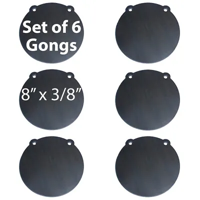 AR500 Steel Shooting Targets Lot Of 6 Laser Cut 8  X 3/8  Gong Tactical Scorpion • $75.95