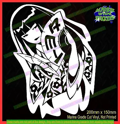 $14.90 • Buy Stickers For TOYOTA Anime Geisha Japanese Japan Windscreen Jdm Drift Ute 200mm