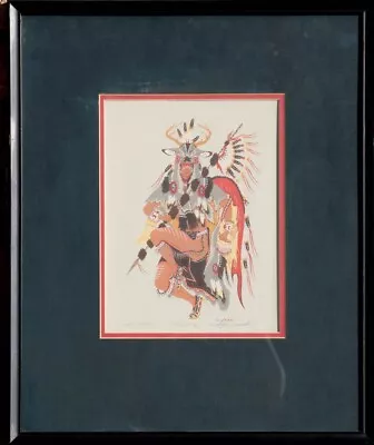 Framed WOODY CRUMBO Deer Dancer ARTIST PROOF Signed Original Silkscreen • $129