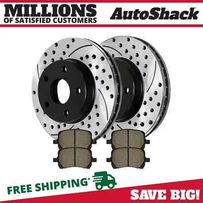 Front Drilled Slotted Rotors & Pads For 2006-2009 2010 2011 Chevy HHR 2.2L 2.4L • $82.97