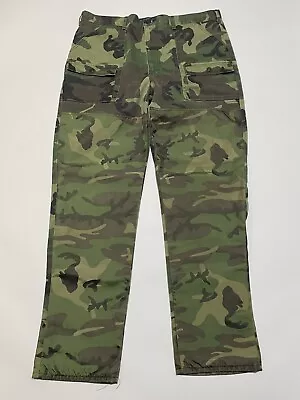 Vintage Liberty Camo Overalls Hunting Pants Made In USA Double Knee • $29.95