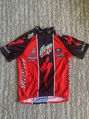 Specialized Mountain Dew Team Cycling Jersey. Vintage. XL. Excellent Condition. • $27.95