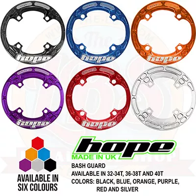 Hope Bash Guard 4 Bolt 104mm BCD - 32-34T 36T-38T 40T - All Colors - Brand New • $64.99