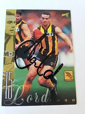 $5 • Buy Signed Afl Card Aaron Lord Hawthorn