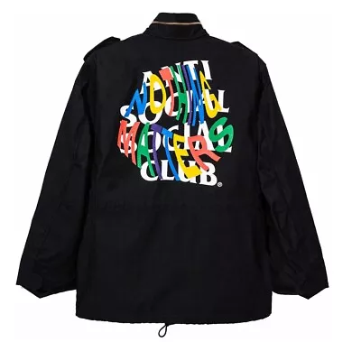 Size XL - Anti Social Social Club X Alpha M65 Field Coat Black Brand NEW • $160