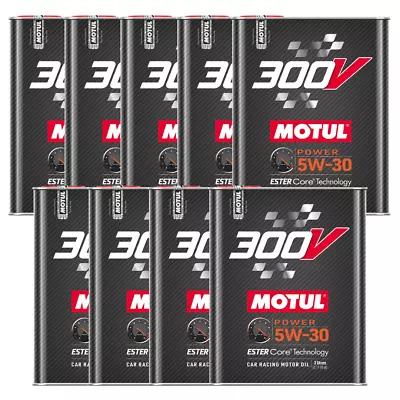 Motul 300V Competition 5W30 100% Synthetic Engine Racing Oil 110814 2L 9 Pack • $313.43