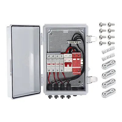 4 String Metal Solar PV Combiner Box With 15A Rated Current Fuse • $86.93