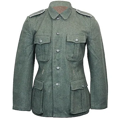 German Army M40 Field Grey Wool Tunic - WW2 Repro Coat Jacket All Sizes New • $321.78