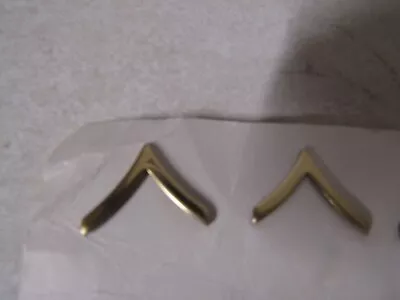 Military Insignia Gold Color Pin On Rank Set Of 2 E-2 Private Skeeter Wings • $3.99