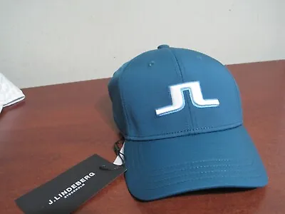 J. Lindeberg Angus Golf Tennis Pickleball Majolica Blue Hat NEW GMAC04840 • $34.99