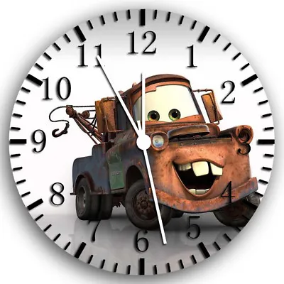 Disney Cars Mater Frameless Borderless Wall Clock Nice For Gifts Or Decor W130 • $22.95