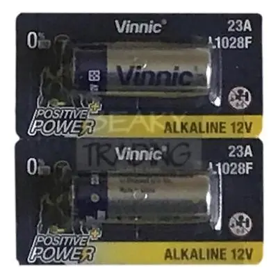 L1028 23a A23 LRV08 MN21 8LR932 V23GA 12v Alkaline Battery  [ Sealed Pack Of 2 ] • £2.99