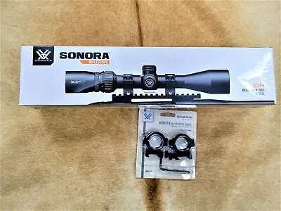 Vortex Sonora 4-12x44 Rifle Scope Dead Hold BDC SON-412 With Vortex Hunter Rings • $139.99