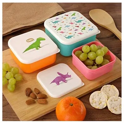 Set Of 3 Jack Evans Food Storage Lunch Boxes Children Kid Girl Plastic Snack New • £5.18