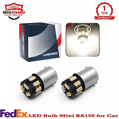 2Pcs 12V White 67 89 97 631 5007 5008 R5W R10W 1156 LED Bulb Mini BA15S For Car • $10.11