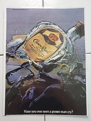 1987 Vintage Crown Royal Magazine Ad. Broken Bottle • $15