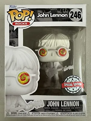 John Lennon (with Shades) 246 ~ Funko Pop Vinyl ~ Rocks ~ Special Edition 🎶🤘🎸 • $12.35