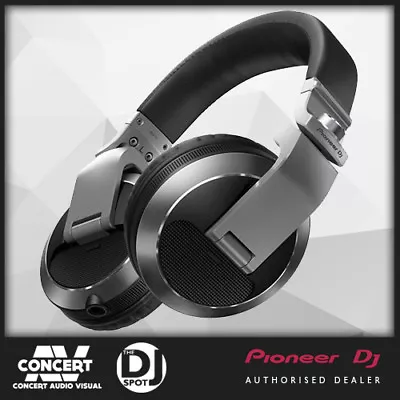 Pioneer HDJX7 Professional Over-Ear DJ Headphones (Silver) • $359