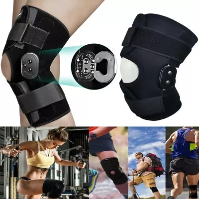 Adjustable Knee Brace Hinged/Locking Dials Joint Support Open Patella Stabilizer • $25.99