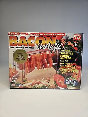 Bacon Magic - Microwave Bacon Cooker - With Splatter Proof Protective Shield • $7.95