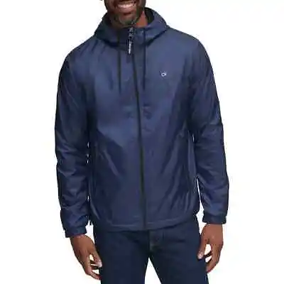 Calvin Klein Men’s Hooded Windbreaker Jacket | C12 • $43.95