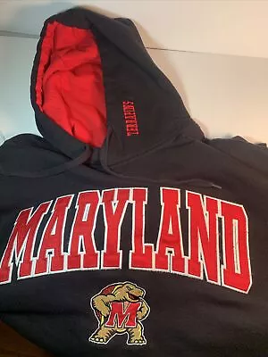 University Of Maryland Hooded Sweatshirt Size 2X ~ High Quality ~ Terrapins • $24.95
