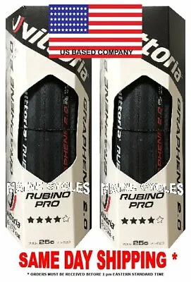 Vittoria Rubino Pro G 2.0 Clincher 700 X 25 All Black / Full Black (2 Tires) • $79.90