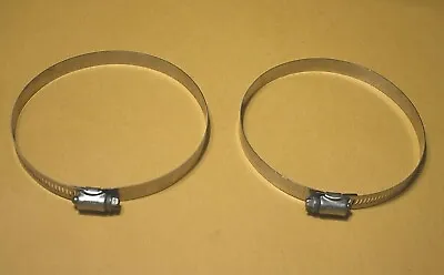 2 Vintage Stainless Steel Wittek 4   To 5  Hose Duct Clamps Screw Clamps WWD-160 • $11.95