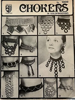 £9.99 • Buy Twilley’s 1003 Chokers In Goldfingering Crochet Patterns. Vintage. Used.