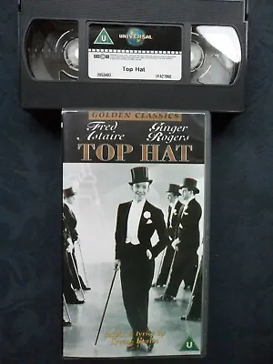 VHS Video Tape Top Hat Fred Astaire Ginger Rogers 1938 MGM Musical Film Cert. U • £5.99